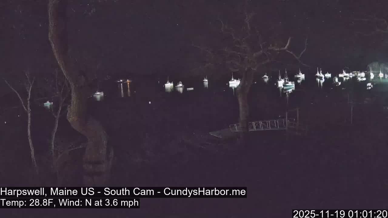 Cundy Harbor South Live Cam - Harpswell, Maine, USA
