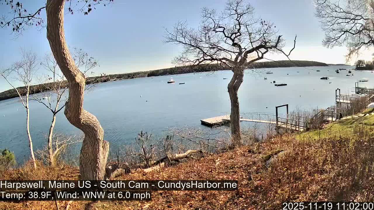 Cundy Harbor South Live Cam - Harpswell, Maine, USA