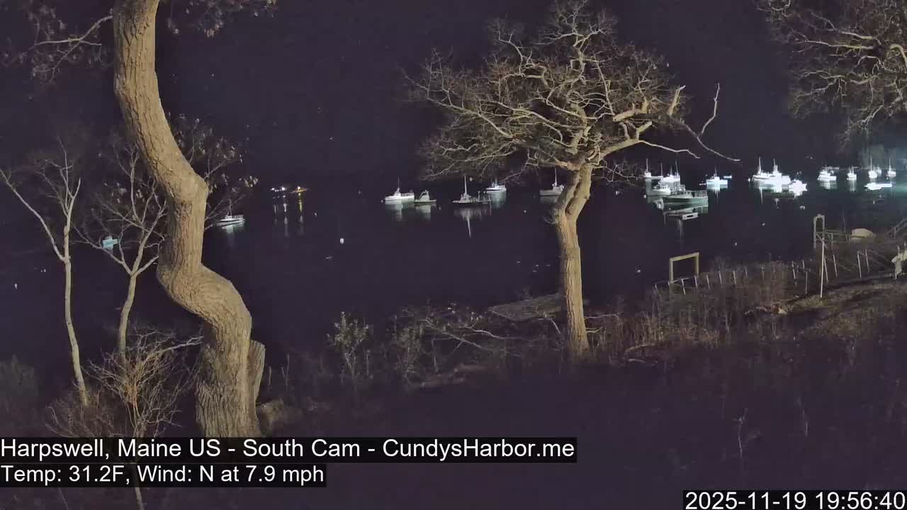 Cundy Harbor South Live Cam - Harpswell, Maine, USA