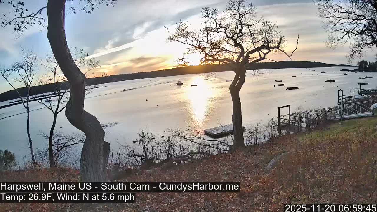 Cundy Harbor South Live Cam - Harpswell, Maine, USA