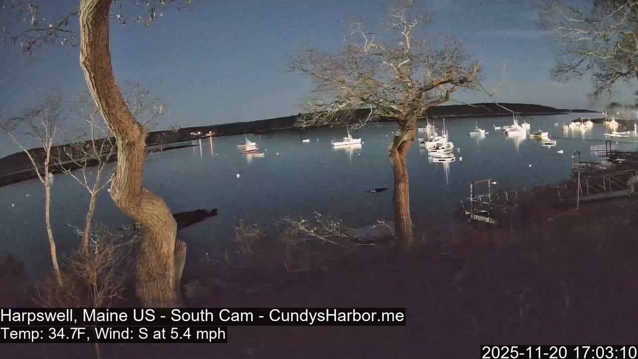 Cundy Harbor South Live Cam - Harpswell, Maine, USA