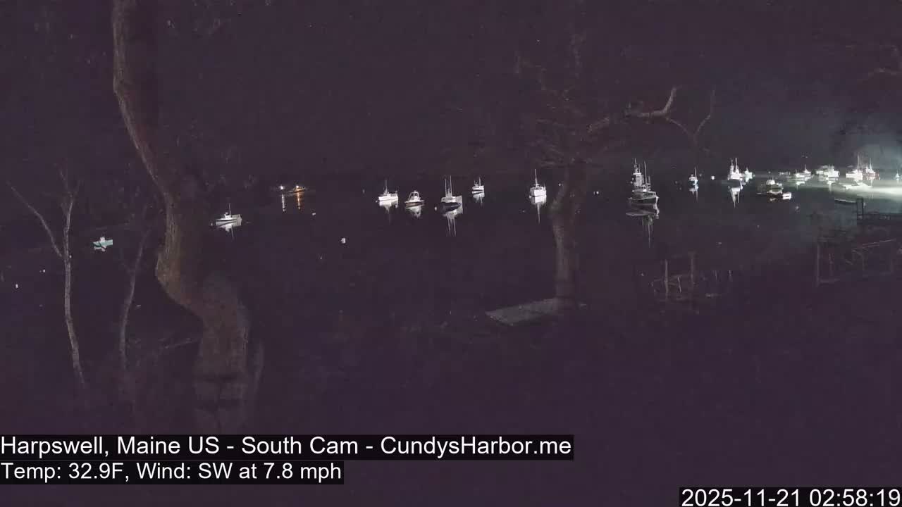 Cundy Harbor South Live Cam - Harpswell, Maine, USA