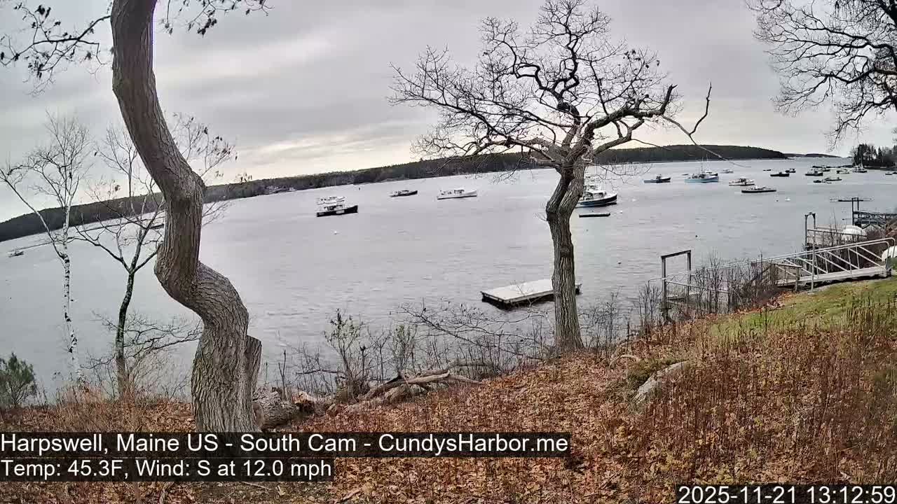 Cundy Harbor South Live Cam - Harpswell, Maine, USA