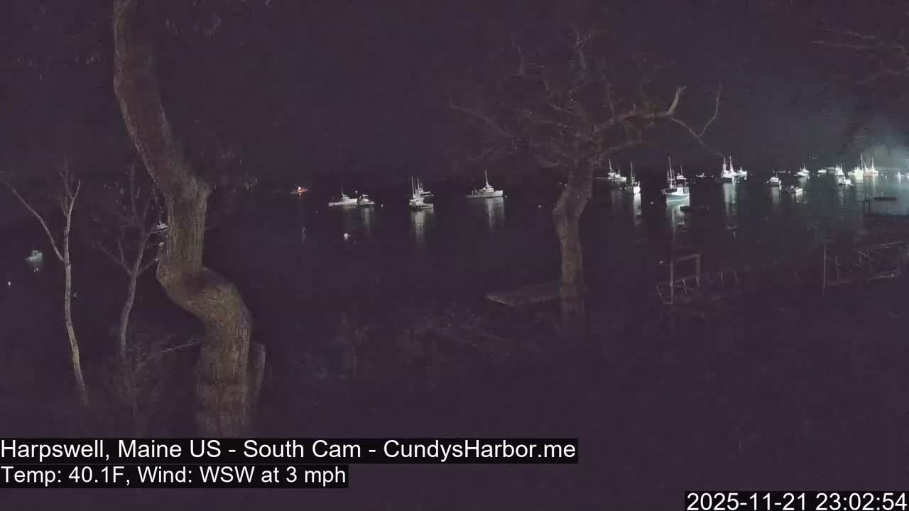 Cundy Harbor South Live Cam - Harpswell, Maine, USA