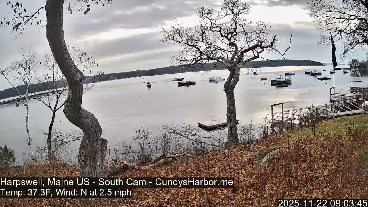 Cundy Harbor South Live Cam - Harpswell, Maine, USA