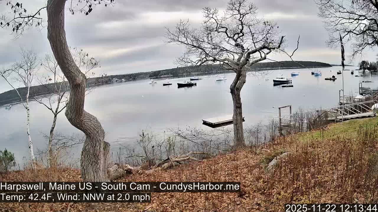 Cundy Harbor South Live Cam - Harpswell, Maine, USA