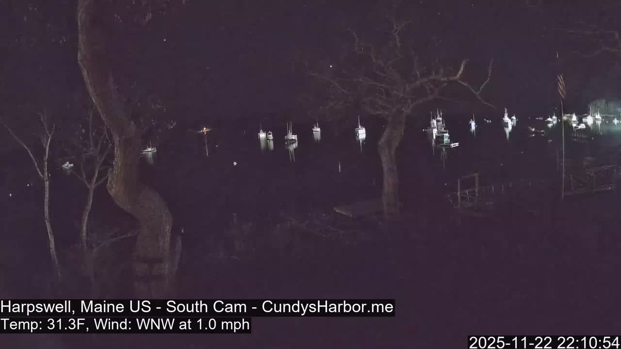 Cundy Harbor South Live Cam - Harpswell, Maine, USA