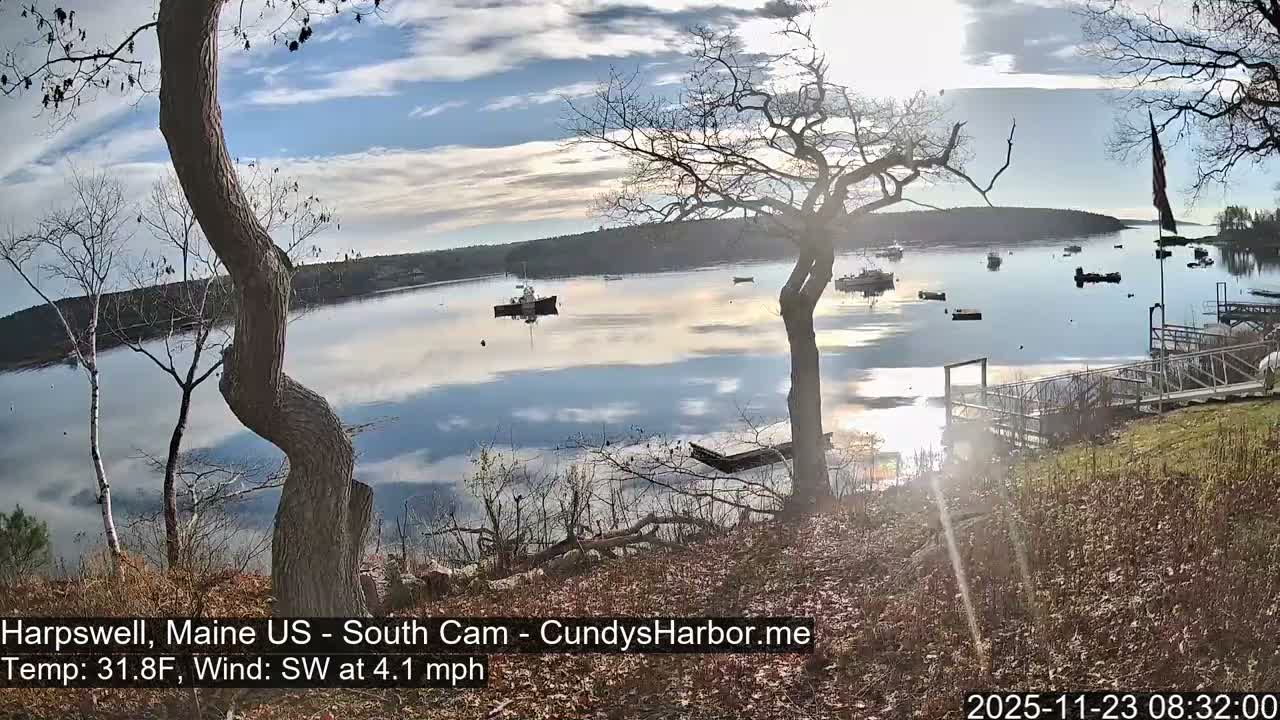 Cundy Harbor South Live Cam - Harpswell, Maine, USA