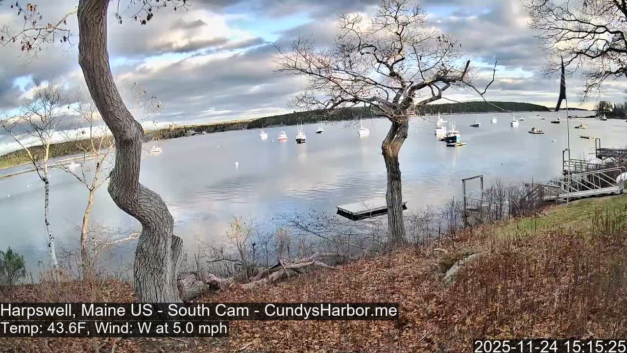 Cundy Harbor South Live Cam - Harpswell, Maine, USA