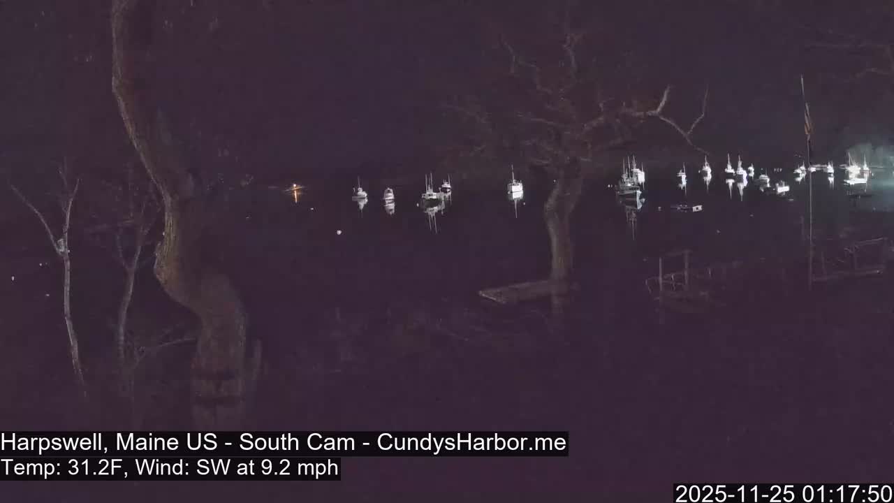 Cundy Harbor South Live Cam - Harpswell, Maine, USA