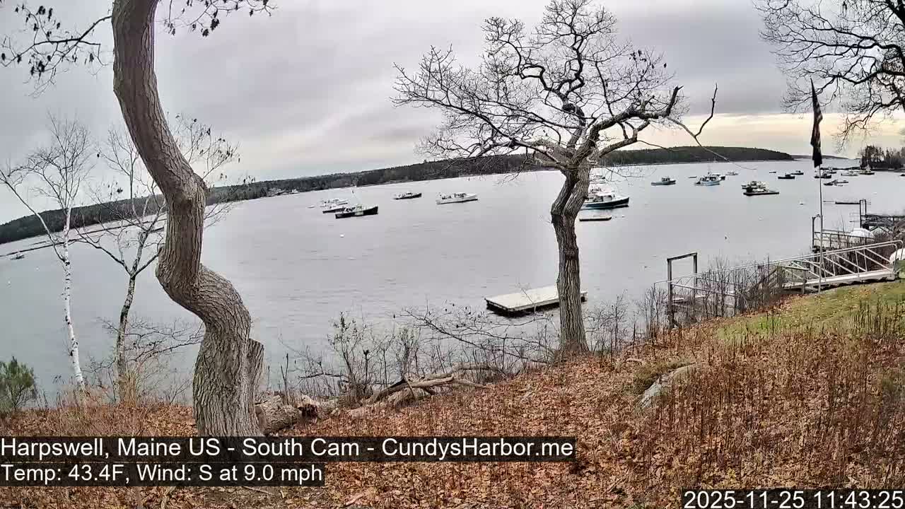 Cundy Harbor South Live Cam - Harpswell, Maine, USA