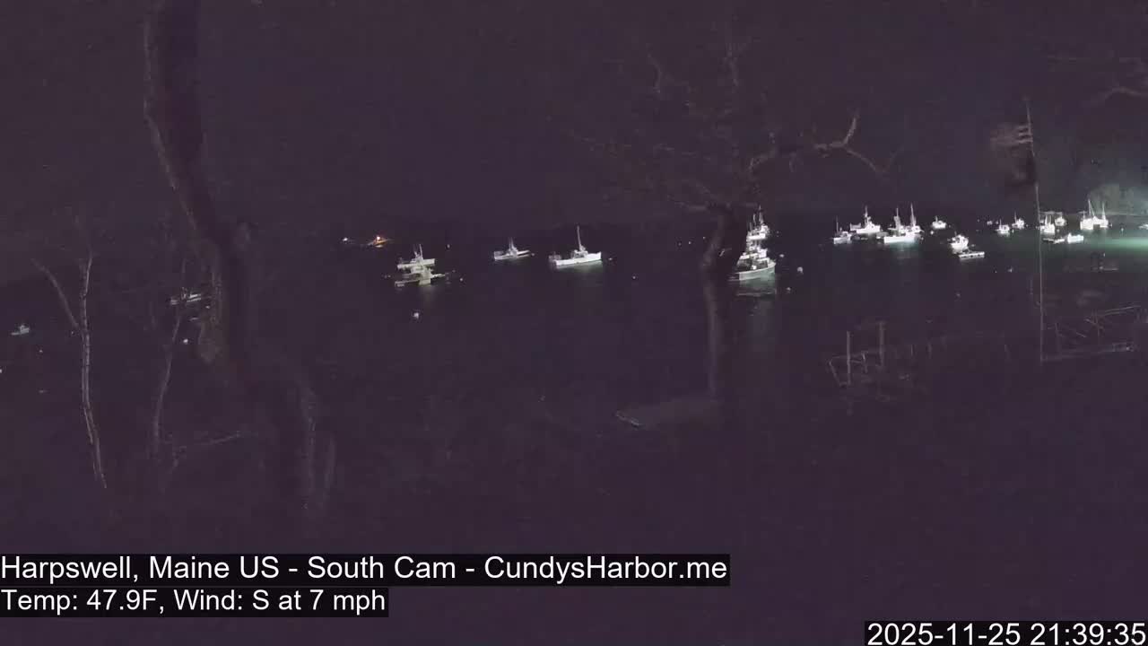 Cundy Harbor South Live Cam - Harpswell, Maine, USA