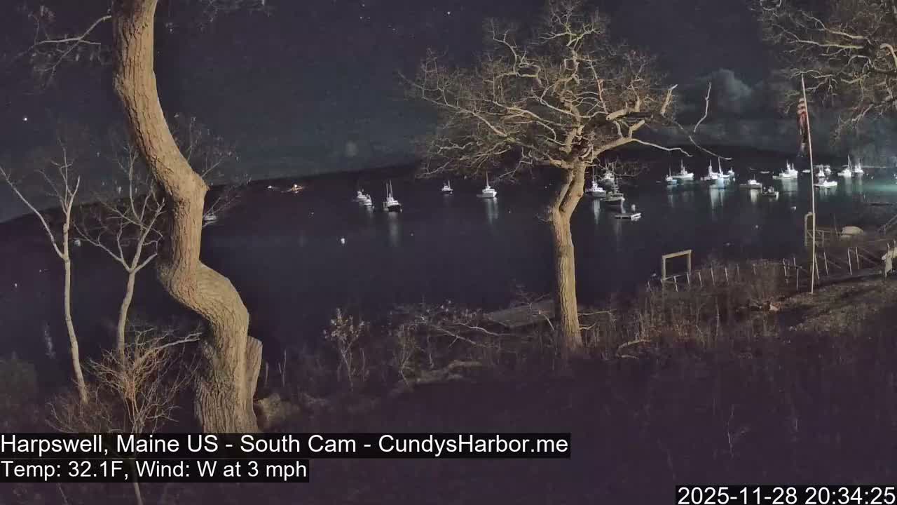 Cundy Harbor South Live Cam - Harpswell, Maine, USA
