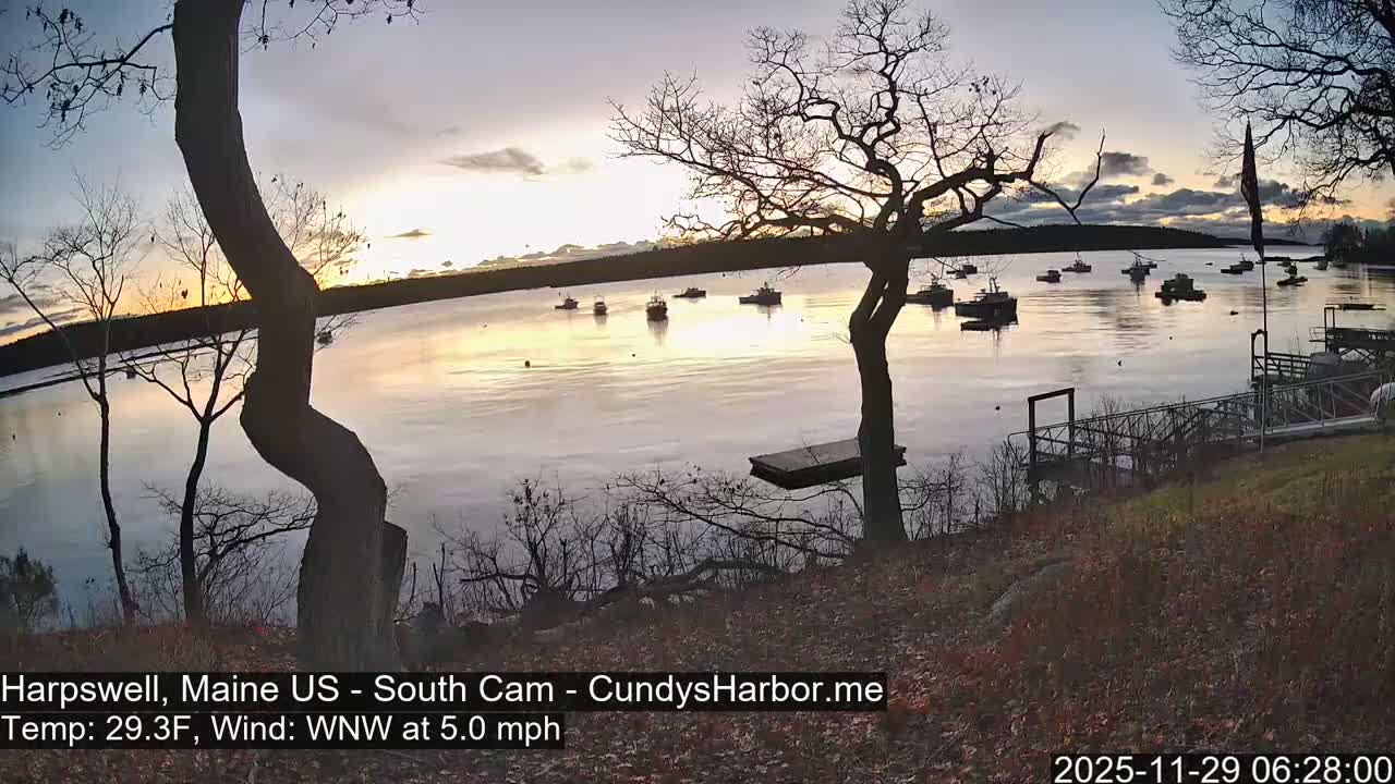 Cundy Harbor South Live Cam - Harpswell, Maine, USA