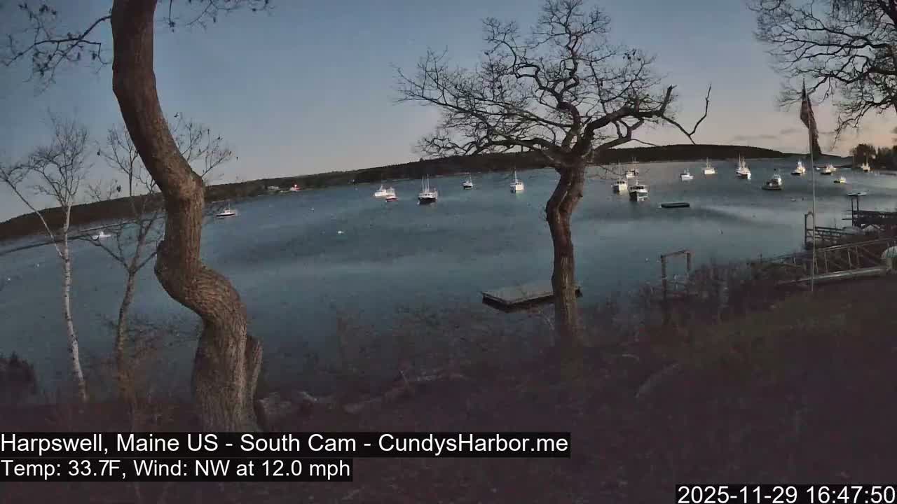 Cundy Harbor South Live Cam - Harpswell, Maine, USA