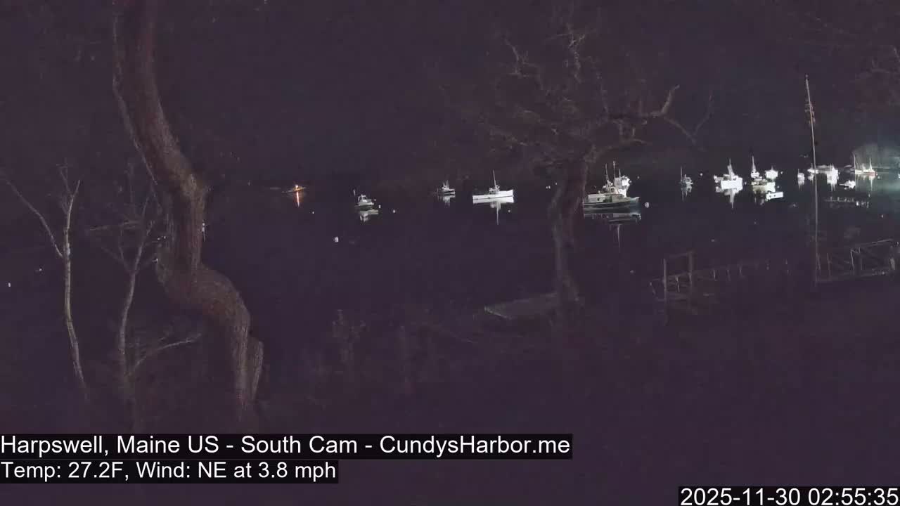Cundy Harbor South Live Cam - Harpswell, Maine, USA