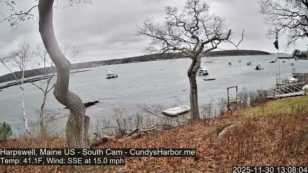 Cundy Harbor South Live Cam - Harpswell, Maine, USA