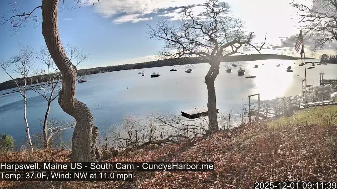 Cundy Harbor South Live Cam - Harpswell, Maine, USA