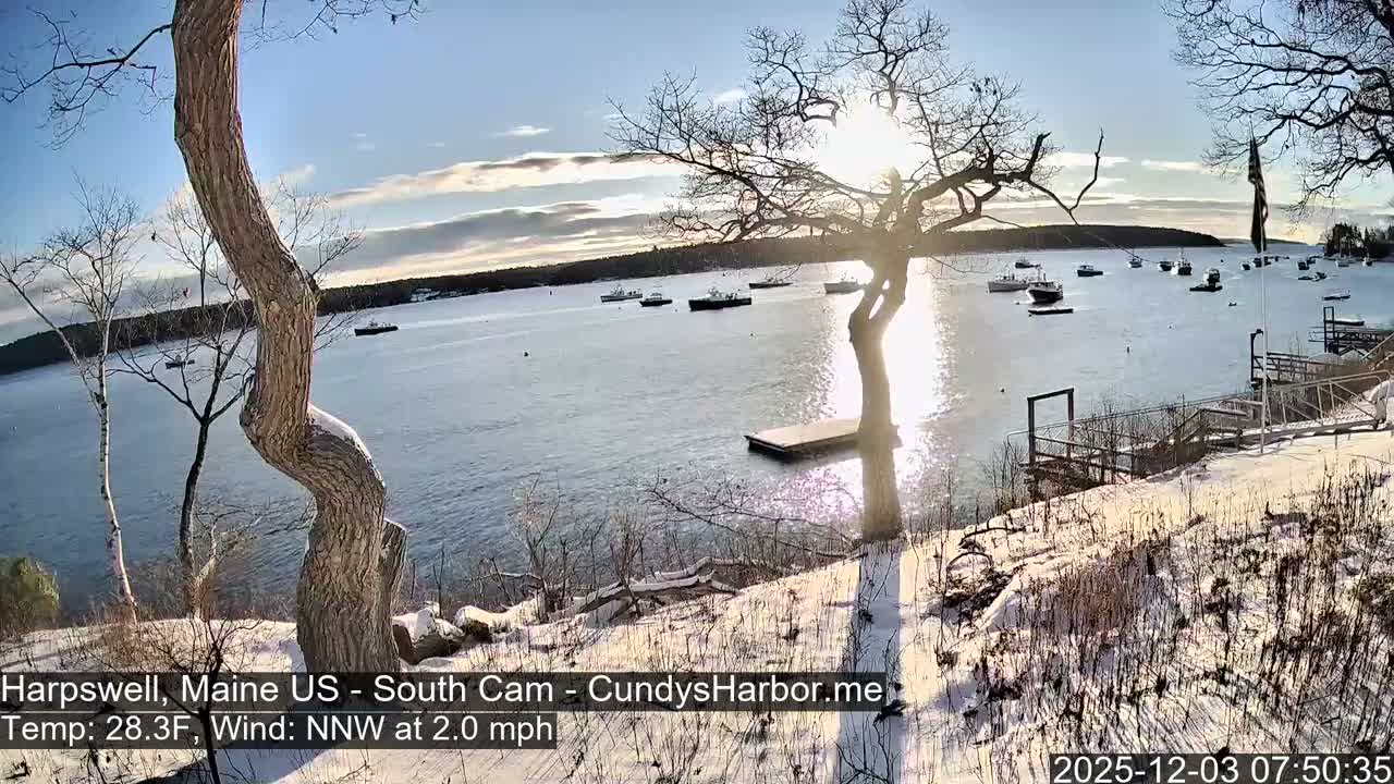 Cundy Harbor South Live Cam - Harpswell, Maine, USA