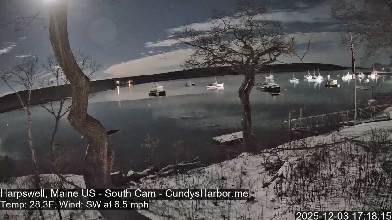 Cundy Harbor South Live Cam - Harpswell, Maine, USA