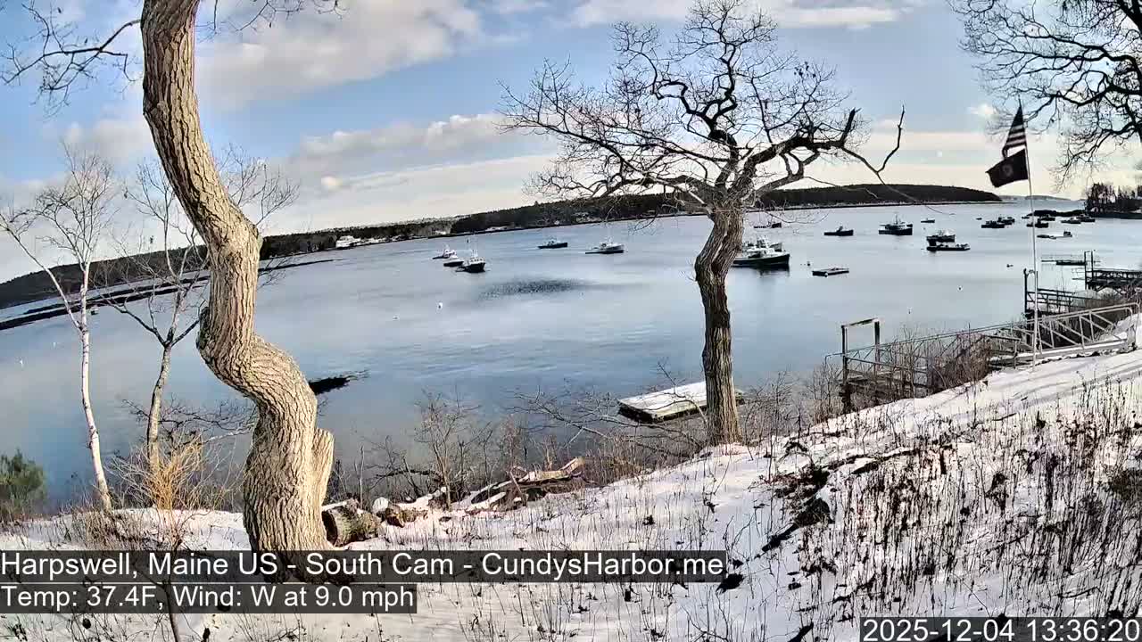 Cundy Harbor South Live Cam - Harpswell, Maine, USA