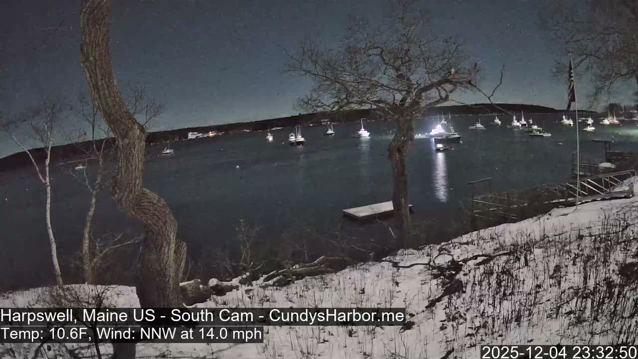 Cundy Harbor South Live Cam - Harpswell, Maine, USA