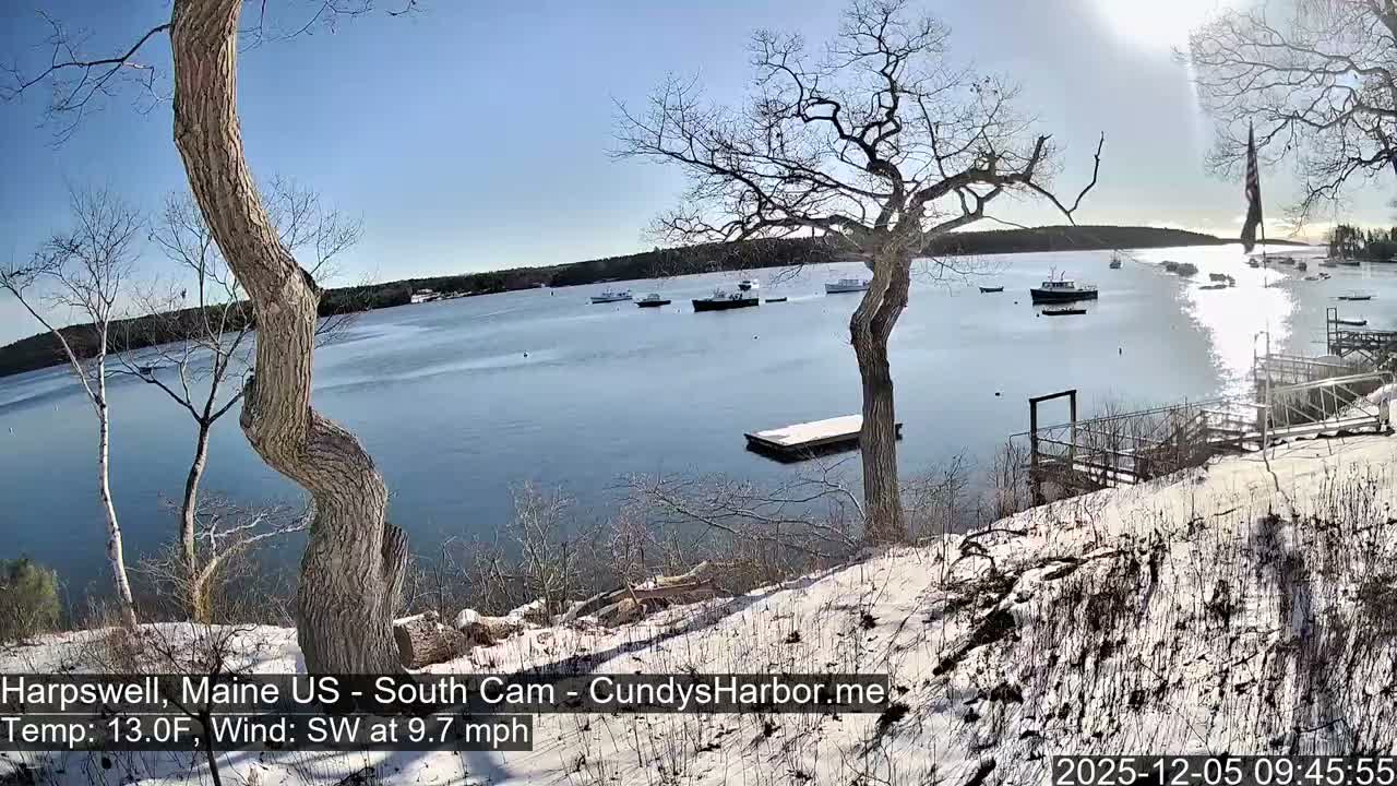Cundy Harbor South Live Cam - Harpswell, Maine, USA