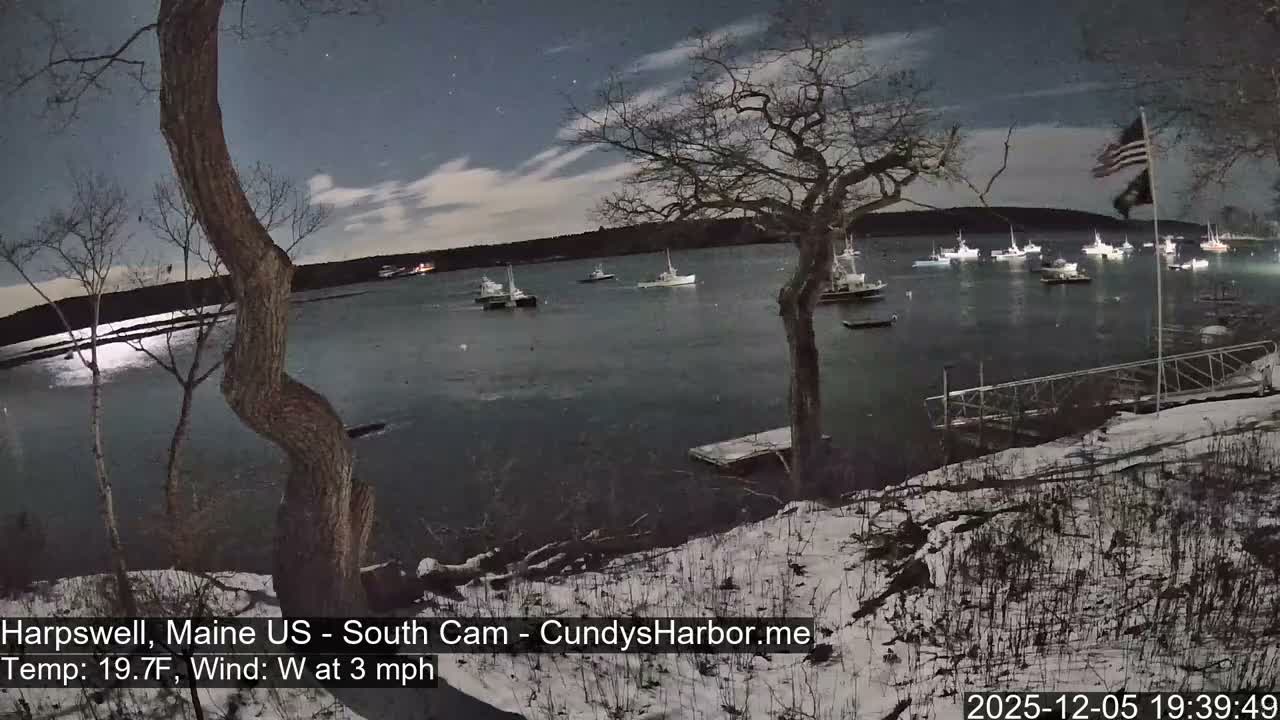 Cundy Harbor South Live Cam - Harpswell, Maine, USA