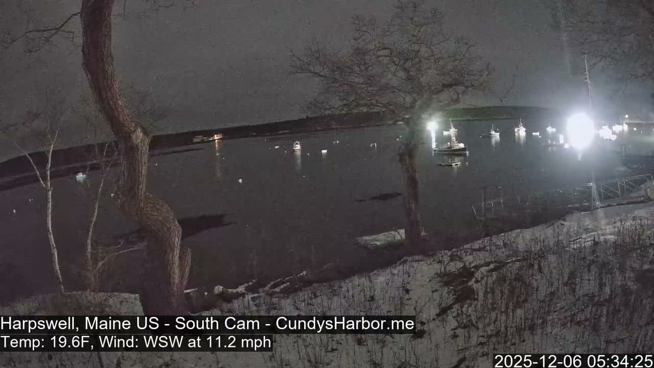 Cundy Harbor South Live Cam - Harpswell, Maine, USA