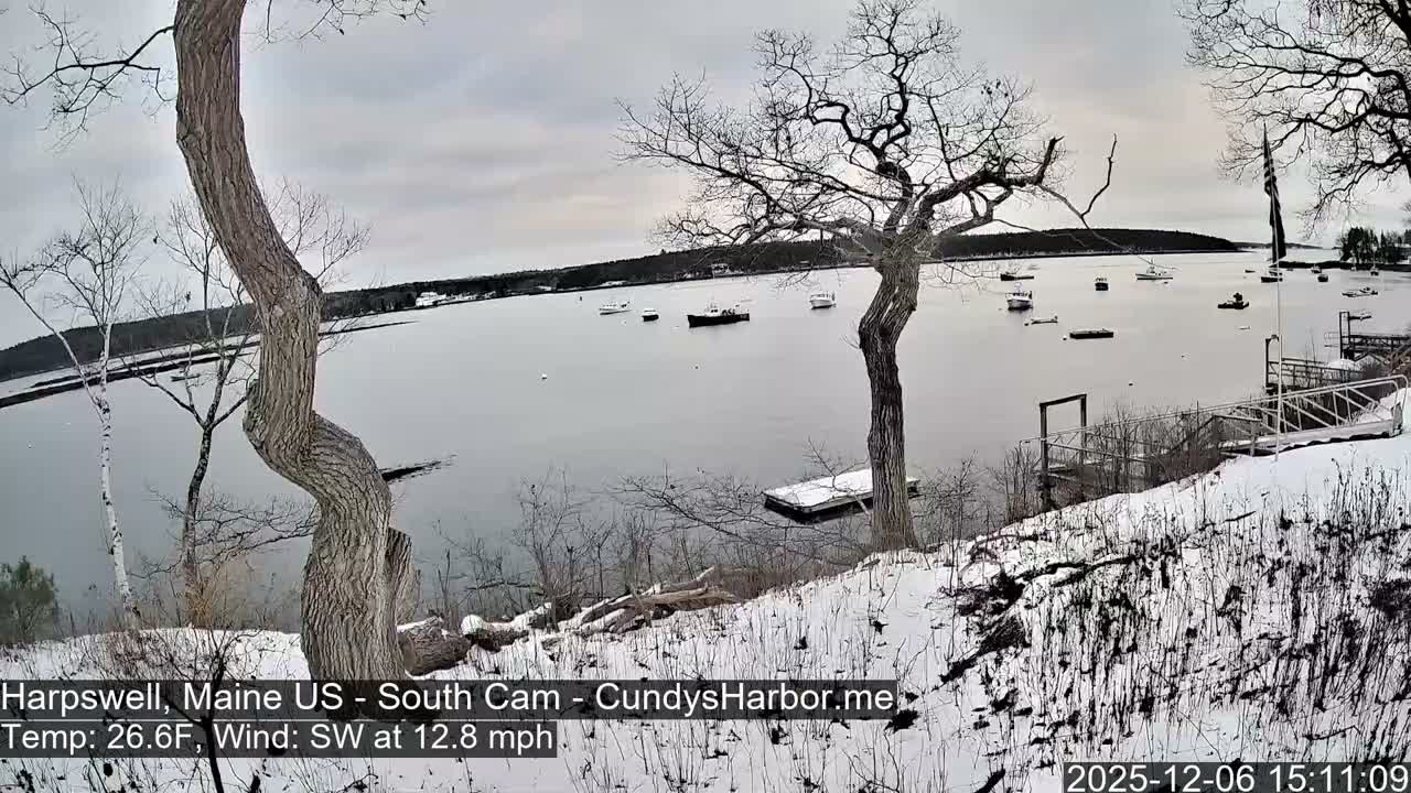 Cundy Harbor South Live Cam - Harpswell, Maine, USA