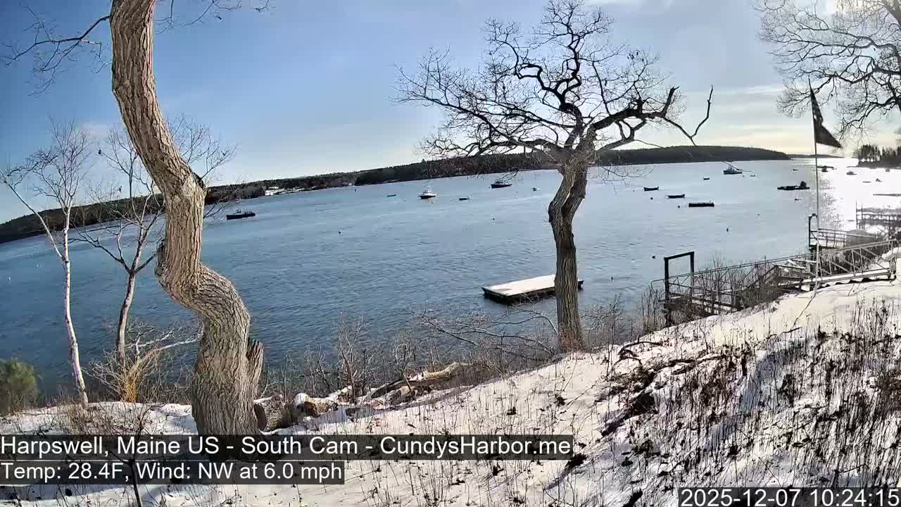 Cundy Harbor South Live Cam - Harpswell, Maine, USA