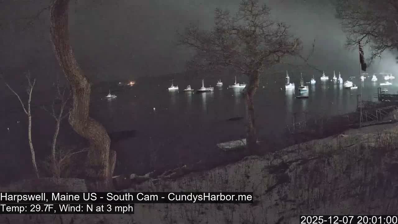 Cundy Harbor South Live Cam - Harpswell, Maine, USA