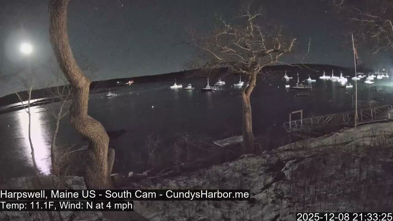 Cundy Harbor South Live Cam - Harpswell, Maine, USA