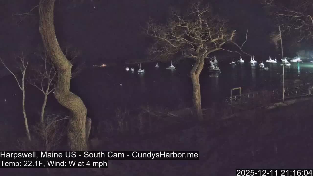 Cundy Harbor South Live Cam - Harpswell, Maine, USA