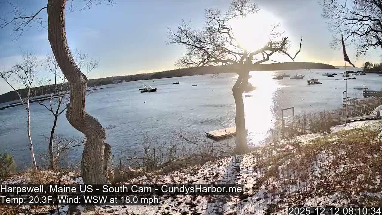 Cundy Harbor South Live Cam - Harpswell, Maine, USA