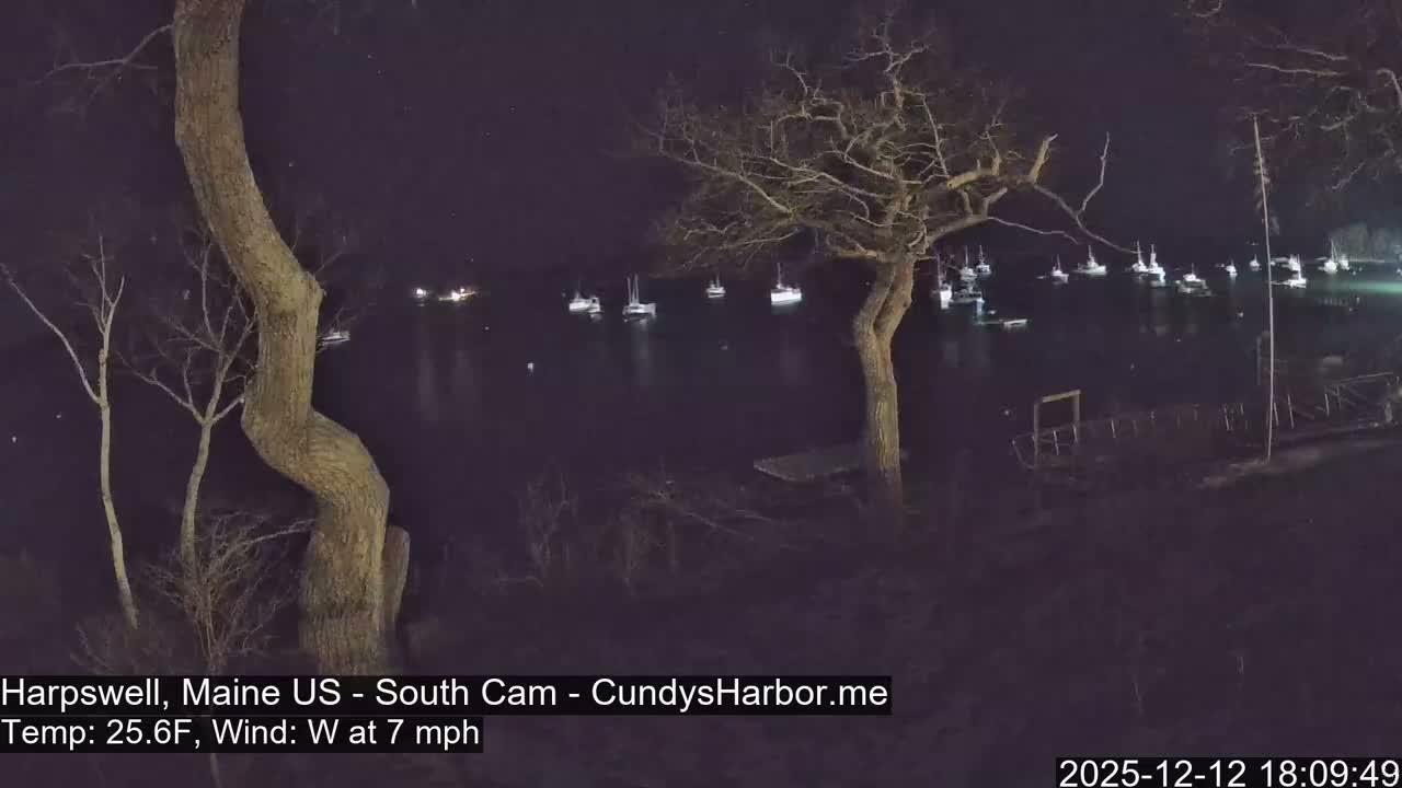 Cundy Harbor South Live Cam - Harpswell, Maine, USA