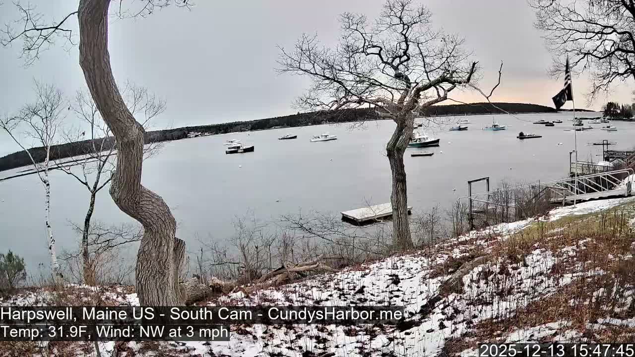 Cundy Harbor South Live Cam - Harpswell, Maine, USA