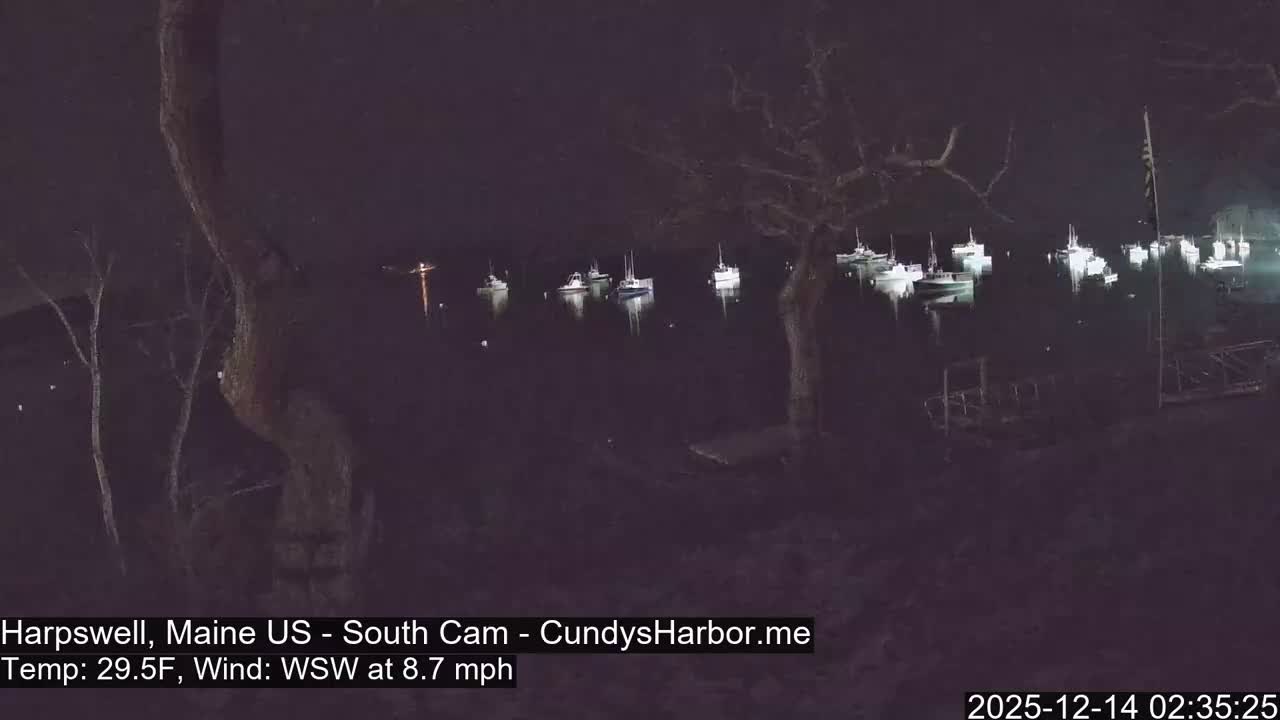 Cundy Harbor South Live Cam - Harpswell, Maine, USA