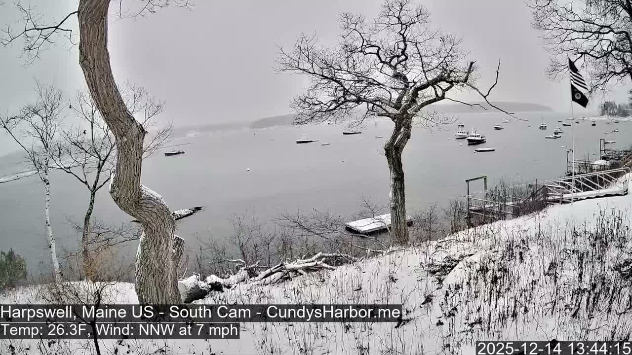 Cundy Harbor South Live Cam - Harpswell, Maine, USA