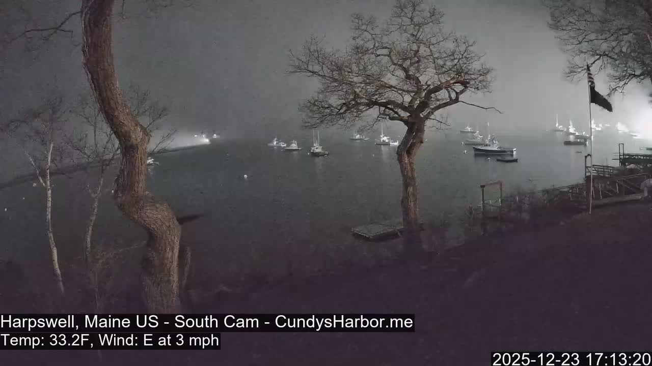 Cundy Harbor South Live Cam - Harpswell, Maine, USA