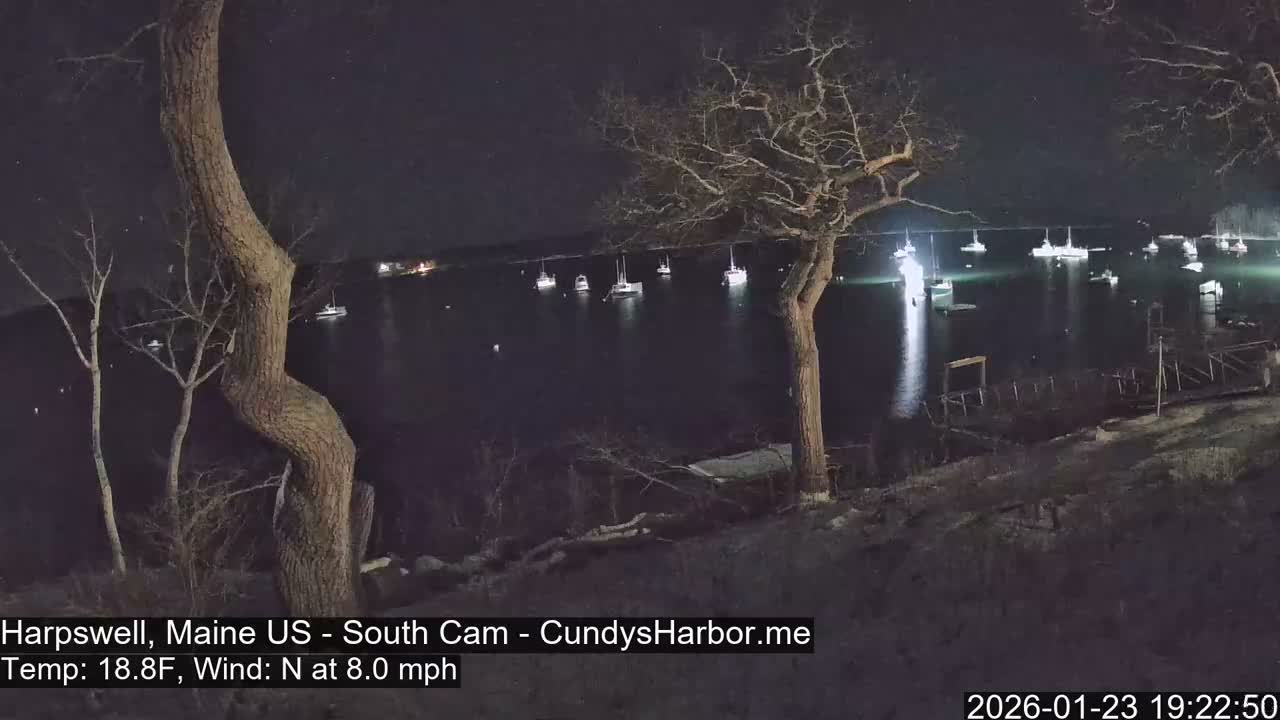 Cundy Harbor South Live Cam - Harpswell, Maine, USA