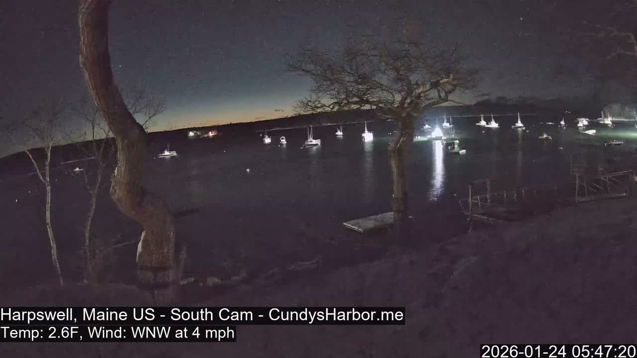 Cundy Harbor South Live Cam - Harpswell, Maine, USA
