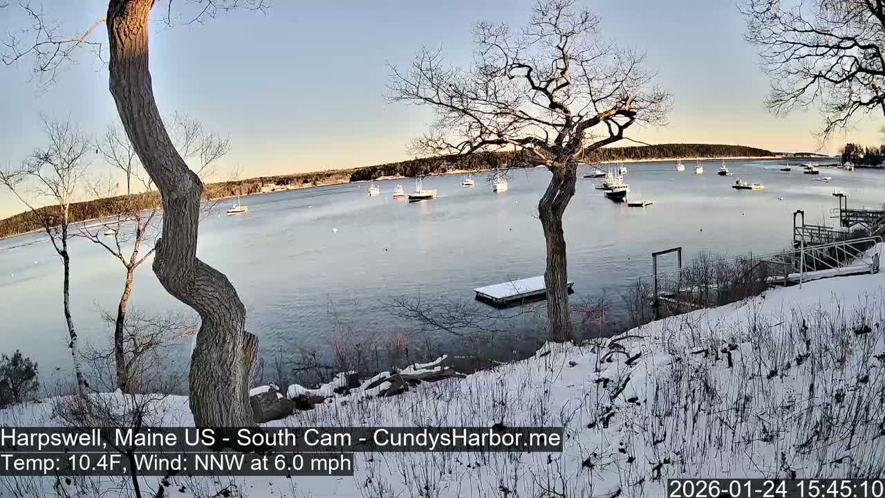 Cundy Harbor South Live Cam - Harpswell, Maine, USA