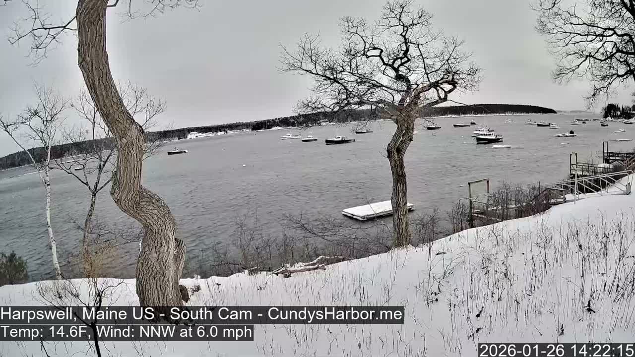 Cundy Harbor South Live Cam - Harpswell, Maine, USA