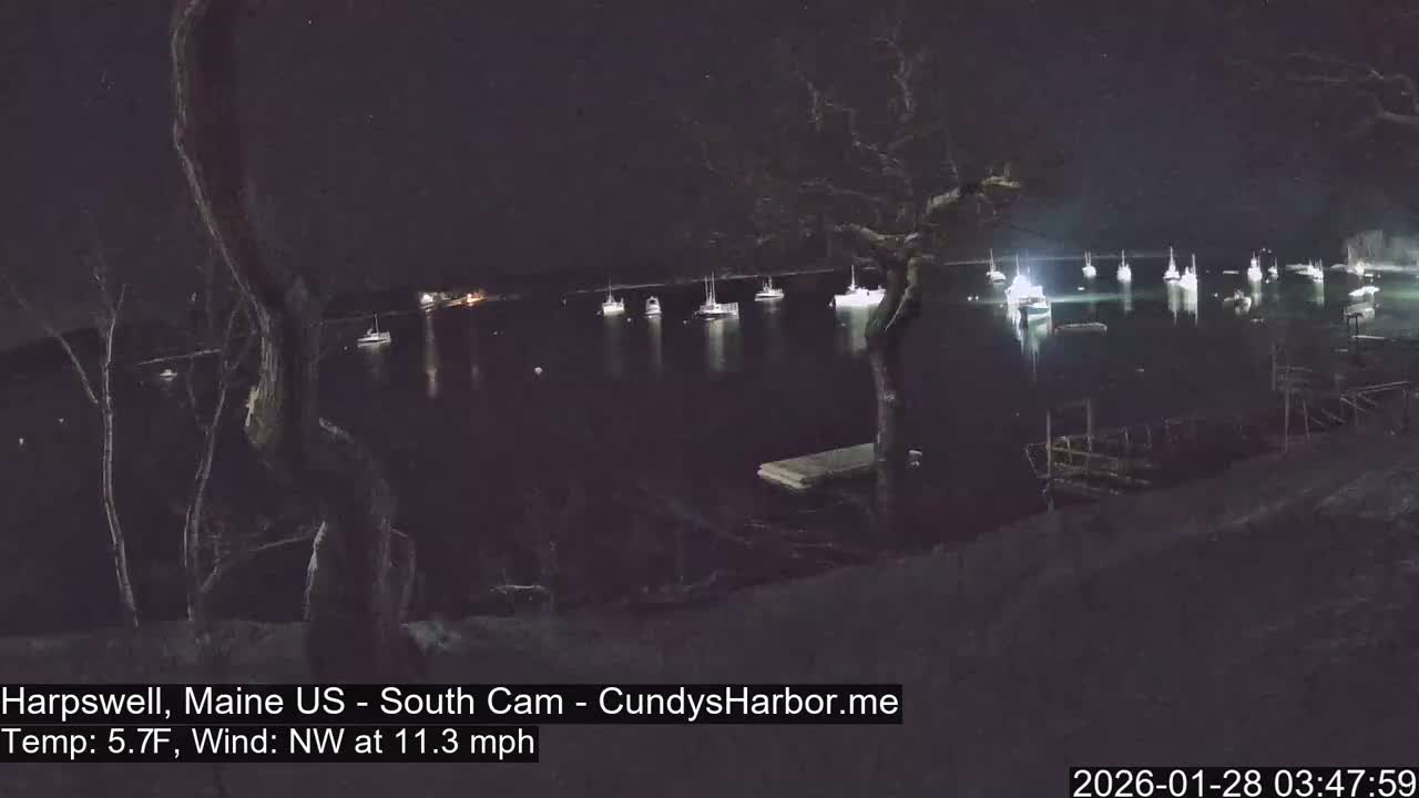 Cundy Harbor South Live Cam - Harpswell, Maine, USA