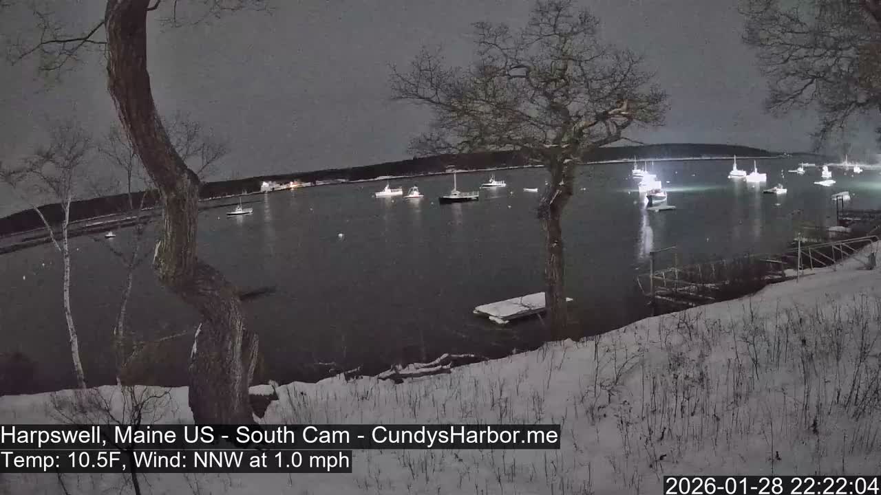 Cundy Harbor South Live Cam - Harpswell, Maine, USA