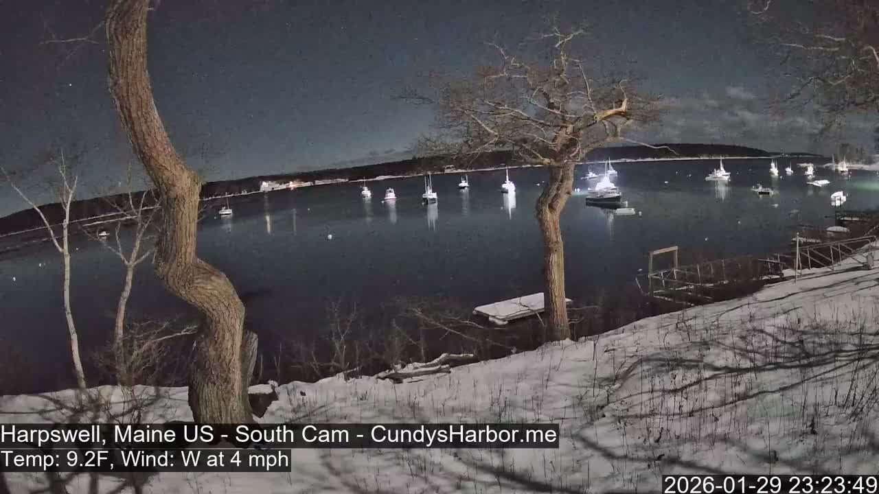 Cundy Harbor South Live Cam - Harpswell, Maine, USA