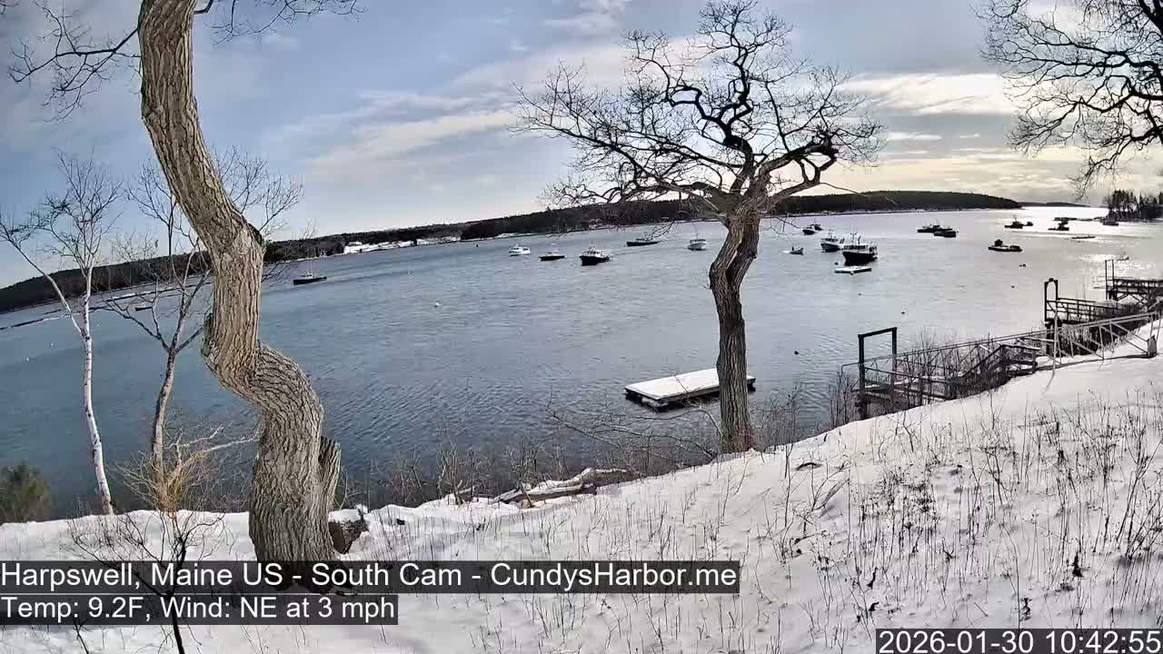 Cundy Harbor South Live Cam - Harpswell, Maine, USA