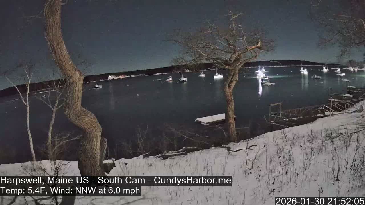 Cundy Harbor South Live Cam - Harpswell, Maine, USA