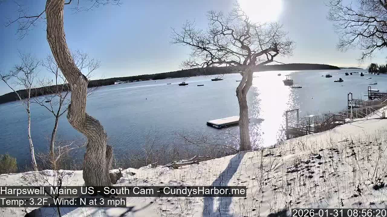 Cundy Harbor South Live Cam - Harpswell, Maine, USA